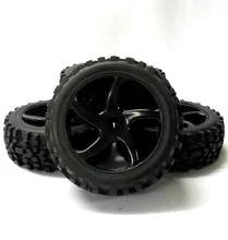 Echelle, Buggy Tout Terrain RC 7 Rayons, roues et pneus, 1/8