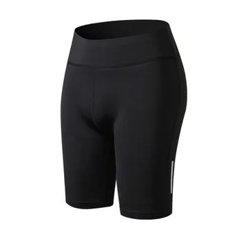 

women's sports shorts Compression Fit Tight Night Reflective High Waist Elastic Short Women Tight Bottom Slim athletic shorts