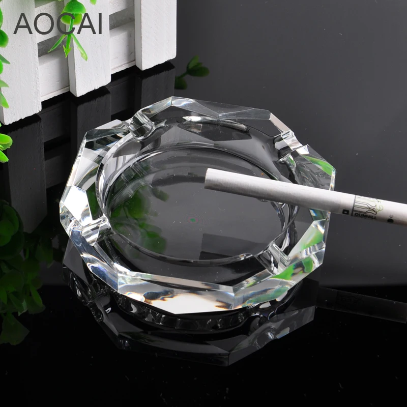 as002 100mm Crystal Ashtray NEW Home Garden Household Merchandises Lighters Smoking Ashtrays