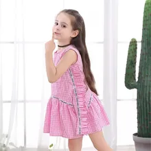 Toddler Baby Girls Summer Dresses Kids Striped Ruffle Sleeveless Clothes Tassel Collar Casual Plaid Mini Princess Dress Toddler Baby Girls Summer Dresses Kids Striped Ruffle Sleeveless Clothes Tassel Collar Casual Plaid Mini Princess Dress