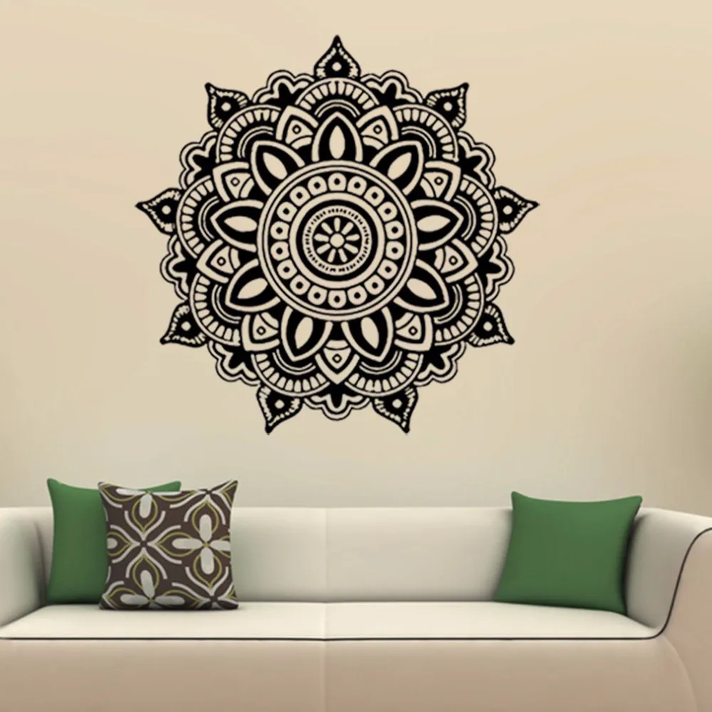 Mandala Flower Indian Bedroom Wall Decal Art Stickers Mural Home Mandala Flower Wall Stickers Bedroom Living Room Decal Art Mural Decor Home Decoration Stiker