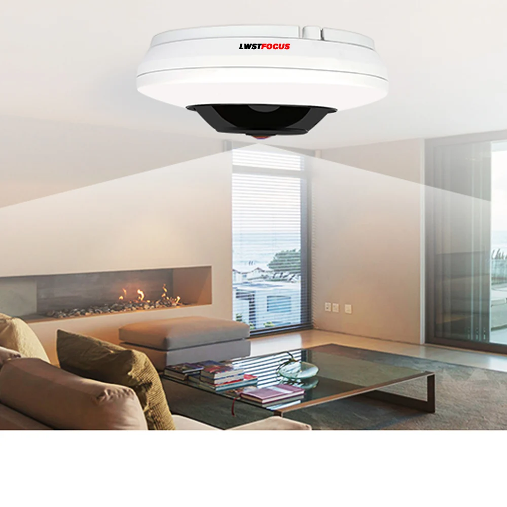 4MP Panorama POE WIFI Fisheye IP Camera built-in MIC SD Card Slot Audio Alarm Interface 360 Degree Wide Angle Nightvision CCTV 4MP Panorama POE WIFI Fisheye IP Camera built-in MIC SD Card Slot Audio Alarm Interface 360 Degree Wide Angle Nightvision CCTV