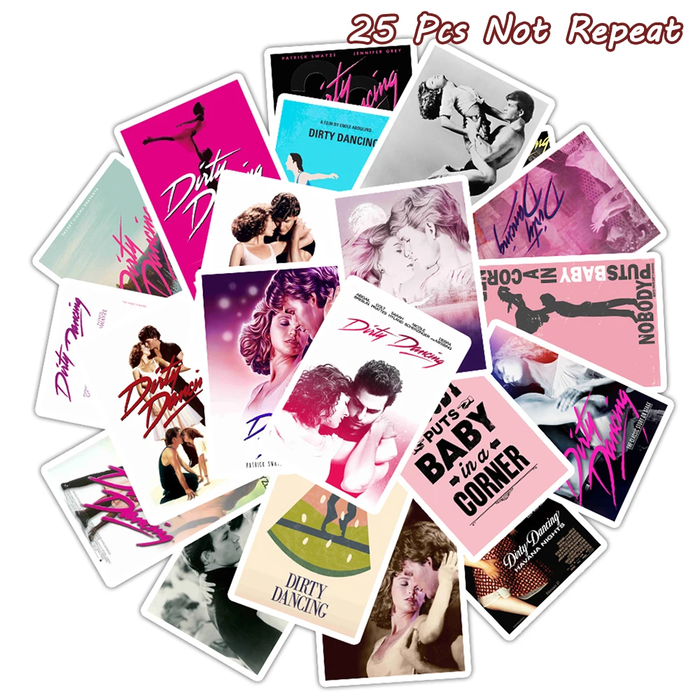 

Dirty Dancing Poster Sticker Classic Movie stickers For Luggage Laptop Skateboard Waterproof Pvc Art Wall Decor Special Gifts
