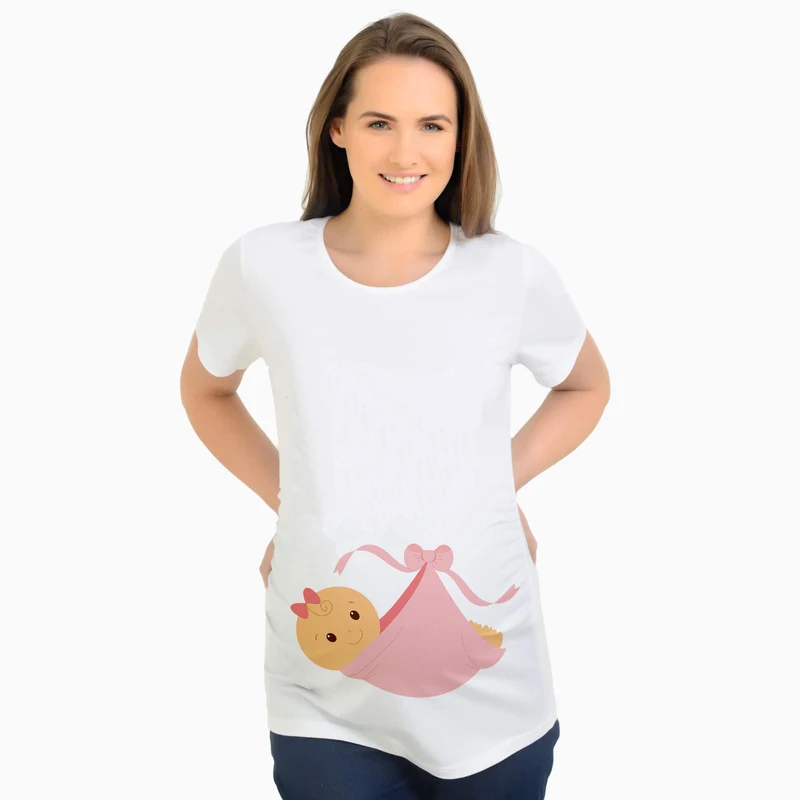 

Maternity Clothings 2018 Summer Pregnant Women T-Shirts Casual Pregnancy Tops Short Sleeve Pregnant Tshirt Women Pregnancy Tees