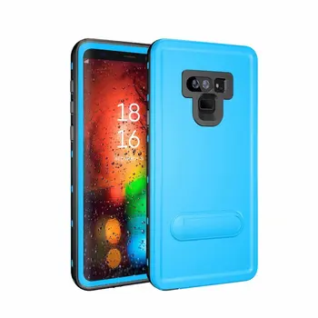 

50pcs/lot For Samsung Galaxy Note 9/ Note 8 Diving Underwater Redpepper IP68 Waterproof Case PC + TPU Cover with Stand