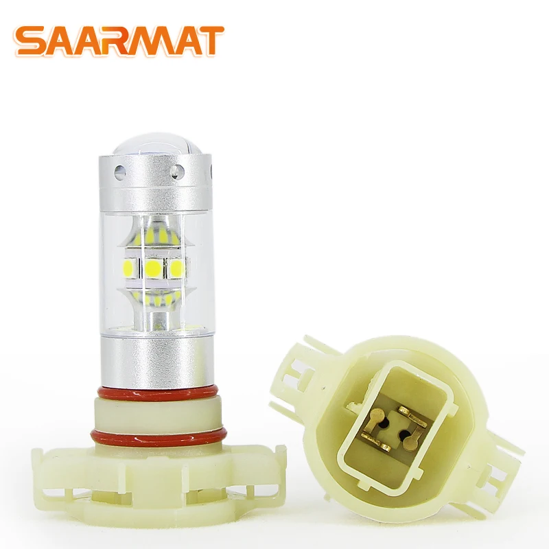 Buy 2Pcs LED H16(EU) PS19W 5202 bulbs for Car Day head