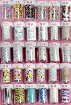 111pc/designs/lot Nail Art Transfer Foil Nail Art Stickers Decorations Decals Nail Tip Styling Tools Lace Flower Pattern 111pc/designs/lot Nail Art Transfer Foil Nail Art Stickers Decorations Decals Nail Tip Styling Tools Lace Flower Pattern
