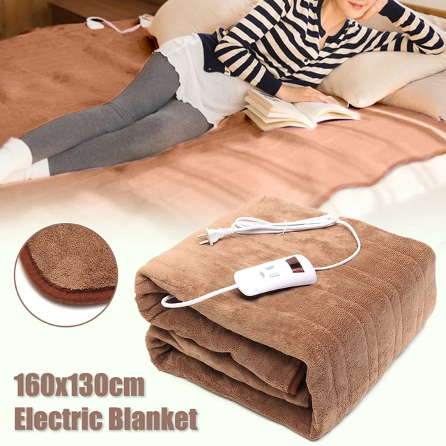 160x130cm Waterproof Electric Blanlet Double 220v Heated 160x130cm Waterproof Electric Blanlet Double 220v Heated Blanket Mat Single Control Dormitory Bedroom Heating Carpet