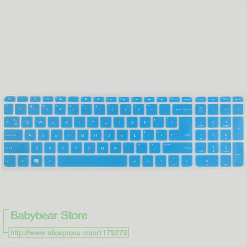 15,6 дюймовый силиконовый чехол для клавиатуры ноутбука для hp Pavilion Gaming NB WASD 15 AD006tx BC011tx ac067tx ae020tx ac622tx - Цвет: blue