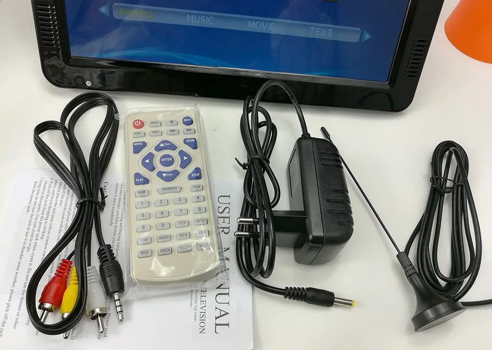 LEADSTAR D10 10,2 дюймов светодиодный ТВ цифровой плеер DVB-T/T2/аналоговый все в одном Портативный ТВ Поддержка USB/TF и ТВ программы автомобильное зарядное устройство подарок
