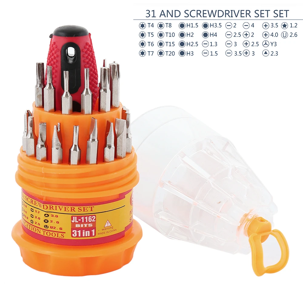 

31 in 1flexible screwdriver set precision hex pocket screwdriver bits screwdrivers set of tools Phone Repair Kit Tools