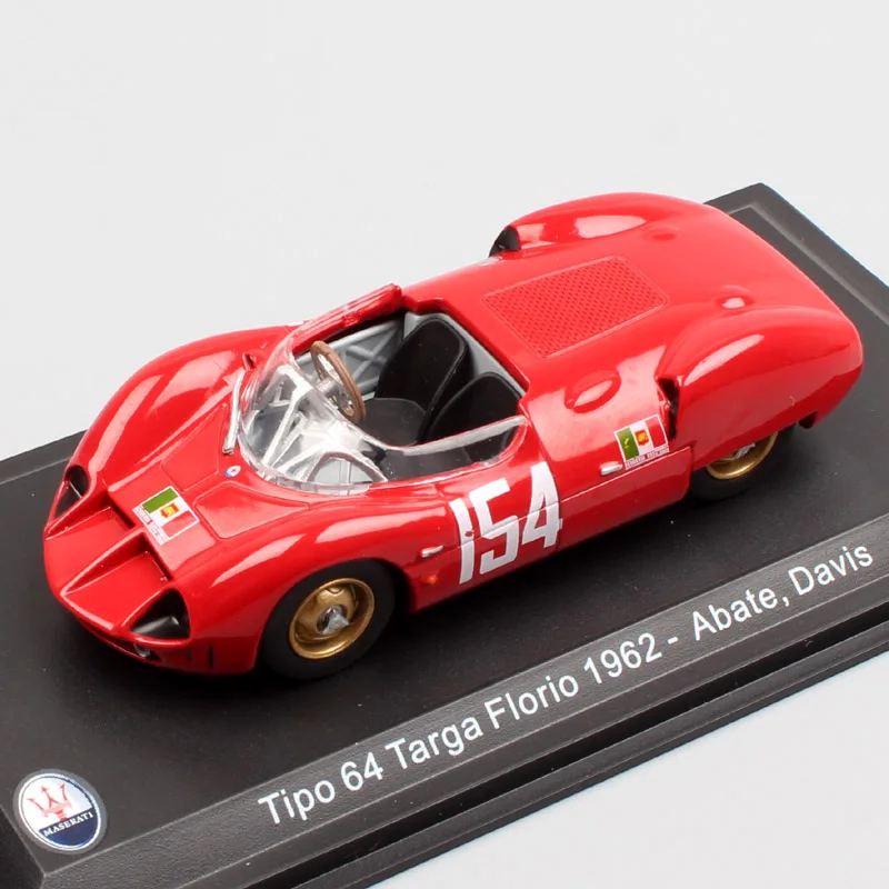 1/43 масштаб классический старый типо 64 Тарга Флорио 1962 No.154 Abate Davis Открытый Путь