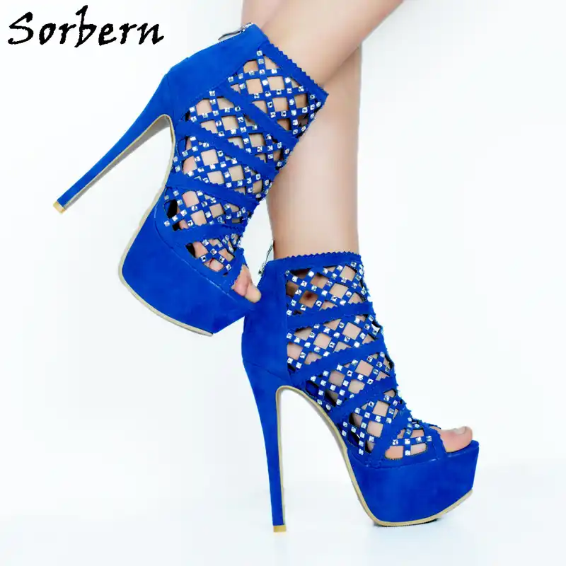 royal blue heels size 12
