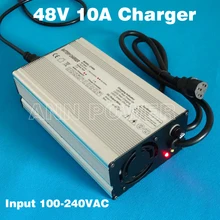48V 10A charger 54.6V 10A lithium battery charger Output 54.6V10A Used for 13S 48V 30Ah 50Ah Lipo/LiMn2O4/LiCoO2 batteries