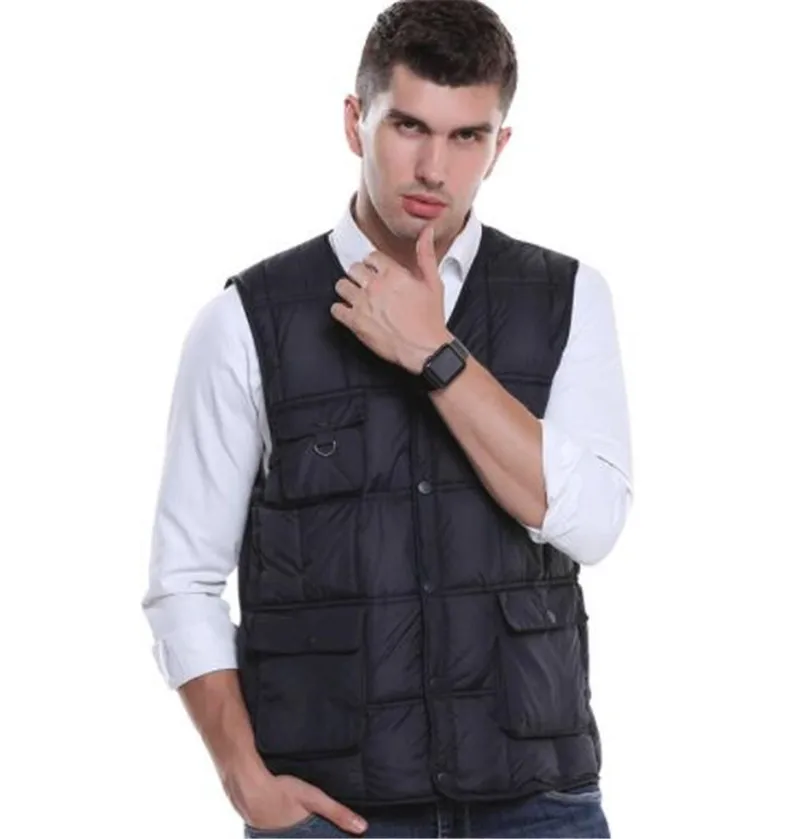 

New Motorcycle Jacket USB Winter Electric Heated Sleevless Hiking Vest Jacket Winter Warm Down Infrared Heated Outerwear Coats