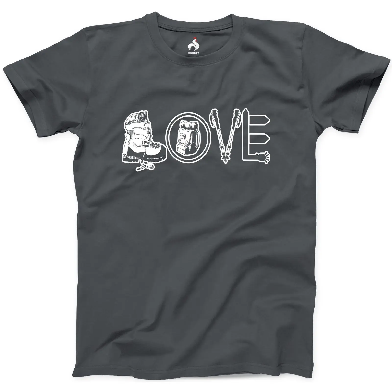 Love Hiking Tshirt 100% Cotton New Mens Tee Nature Outdoors Camping T-shirt Comfortable t shirt,Casual Short Sleeve TEE