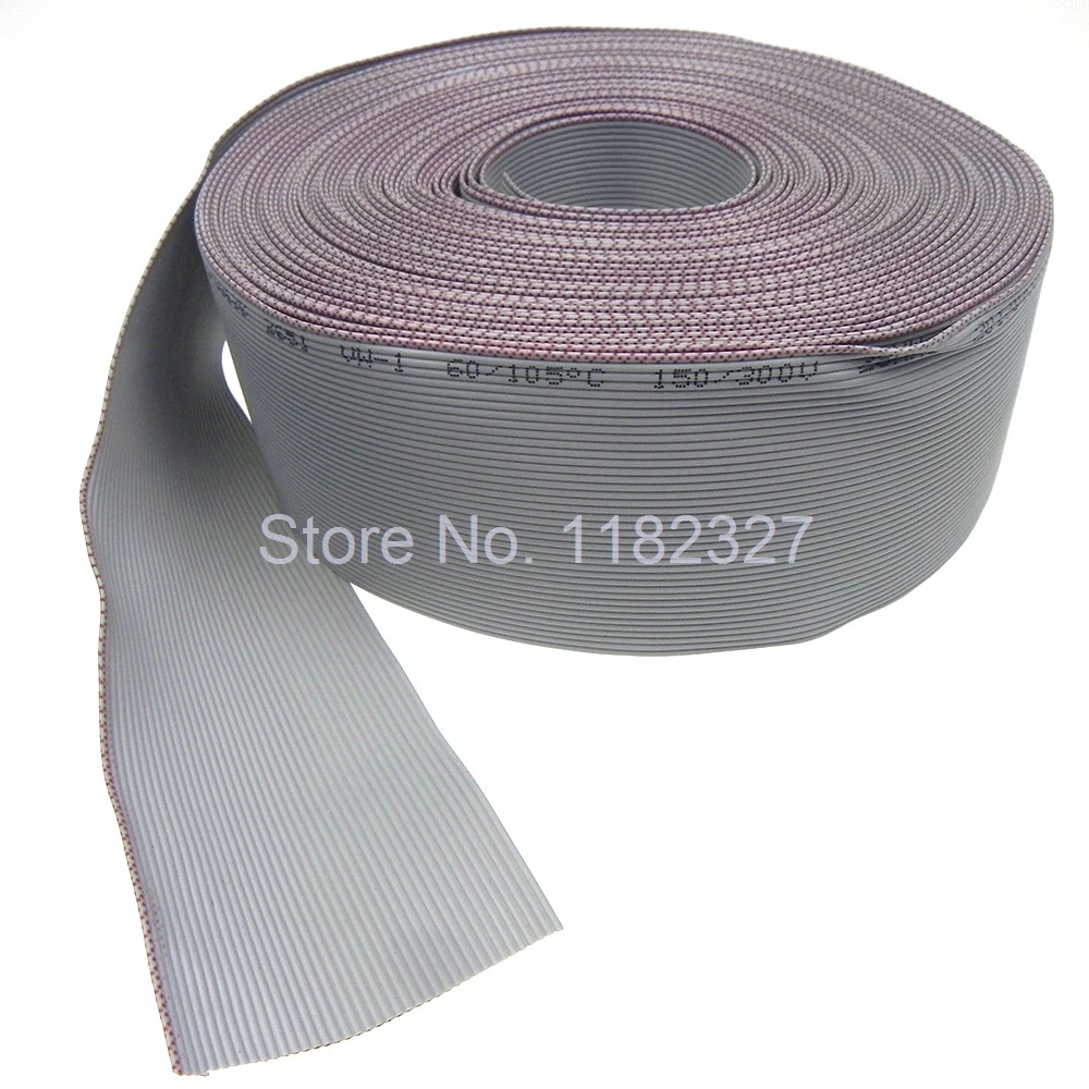 Flat Ribbon Cable UL2651 40Pin 1.0mm 1 meter grey color IDC flat wiring cable 1