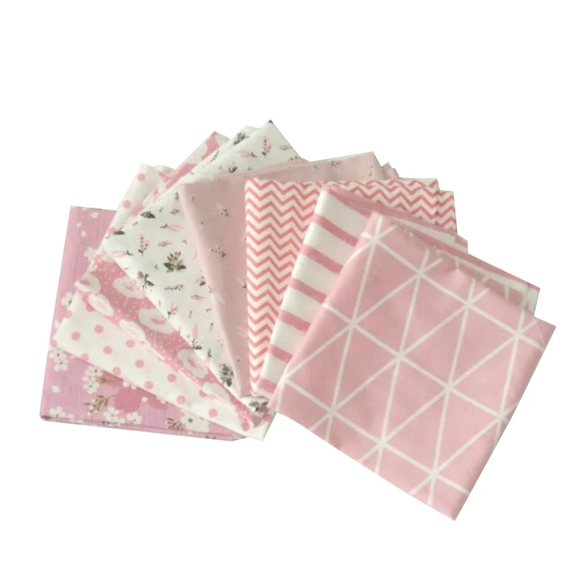 

8PCs 50x50cm Patchwork Fabrics For Needlework Cotton Fabric For Dress Curtains Tissue Cloth For Dolls DIY Sewing New