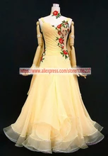 Waltz Dance Dresses For Women High Quality Custom Made Elegant Halter Tango Flamenco Modren Ballroom Competition Dress
