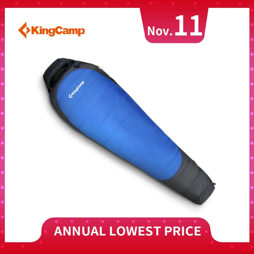 

KingCamp Mummy Sleeping Bag Ultralight Portable Cold Winter Thick Lazy Bags for Camping Backpacking with Compression Bag