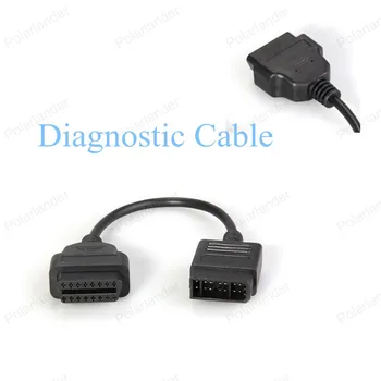 

14 Pin to 16 Pin OBD2 Interface Adapter for Ni/ssan Diagnostic Adapter Connector Scanner Cable Diagnostic Cable Free Shipping