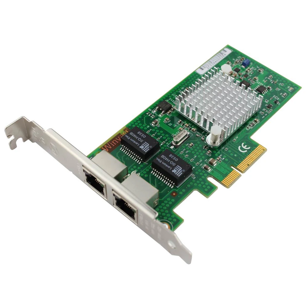 Wy5709-t2 двойной Порты и разъёмы Gigabit Ethernet 1000 Мбит pci-e x4 платы NIC Чипсет для bcm5709c