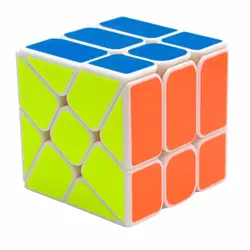 Yongjun YJ Hot Transfer 3x3x3 Magic Cube Puzzle для детей взрослых-белый/черный цвета