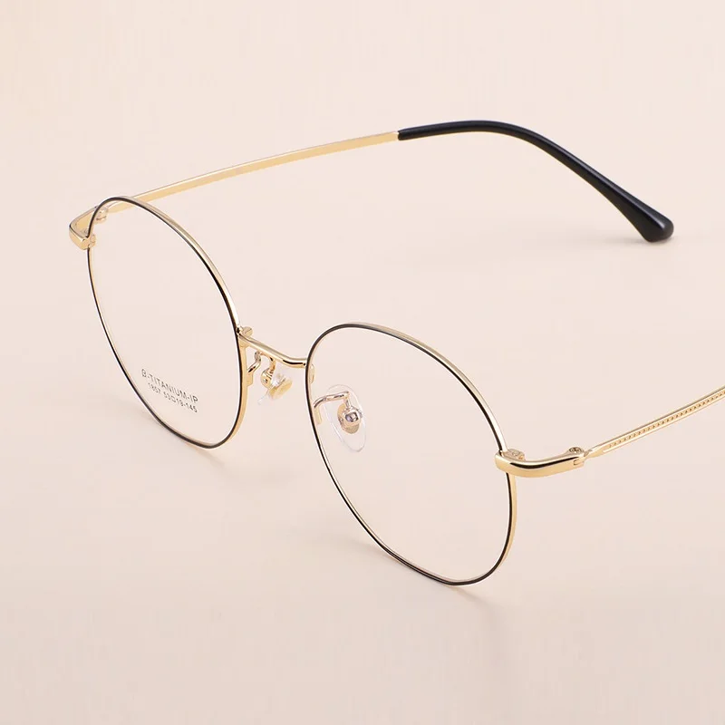 

Width-135 Literary Round Polygon B Titanium Small Face Women Glasses Frame Students Optial Goggle Myopia Glasses Eyewear Frame