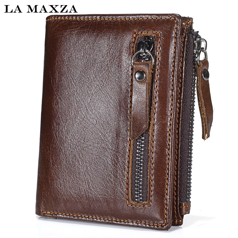 Brand Men Wallets Dollar Purse Genuine Leather Wallet Card Holder