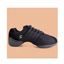 Скидка, женская и мужская разноцветная обувь с четырьмя полосками, дышащая сетка, Спортивная танцевальная обувь, обувь для занятий танцами, джазовые кроссовки