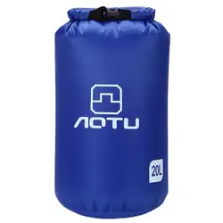 Aotu Портативный 20L Водонепроницаемый мешок хранения сухой мешок для каноэ Байдарка Рафтинг Спорт на открытом воздухе туристическое