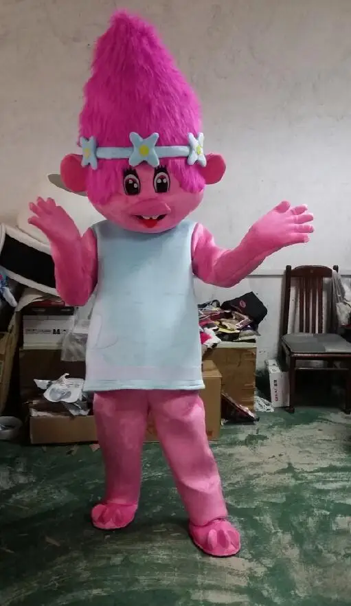 Cosplay&ware Poppy From Dream Works Trolls Movie Costume Mascot Fancy Dress -Cosplayware Store