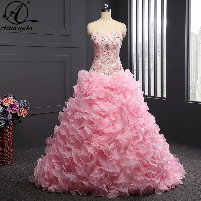 pink fluffy dress