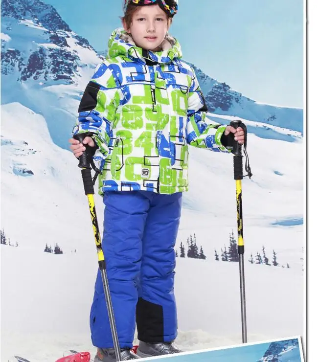 Pom s141 kids clothes set for winter children Ski suits snowboard wear