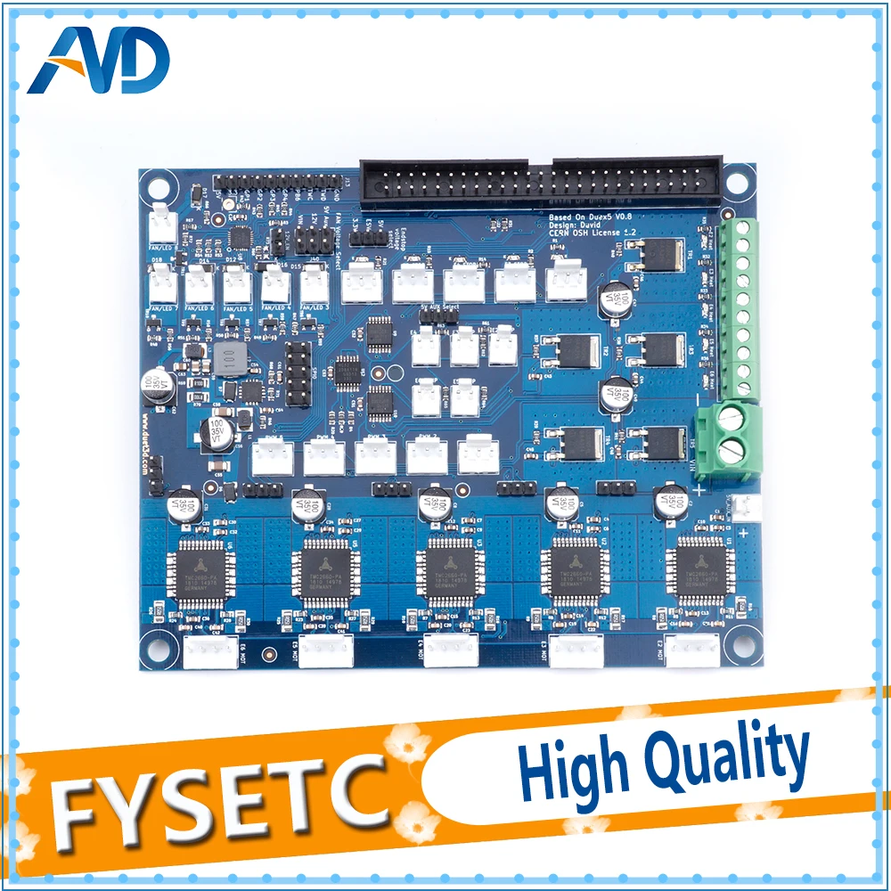 Продажа Клонированная Плата расширения Duex5 DueX с поддержкой TMC2660 для термопары или дочки PT100 для 3D принтера и станка с ЧПУ