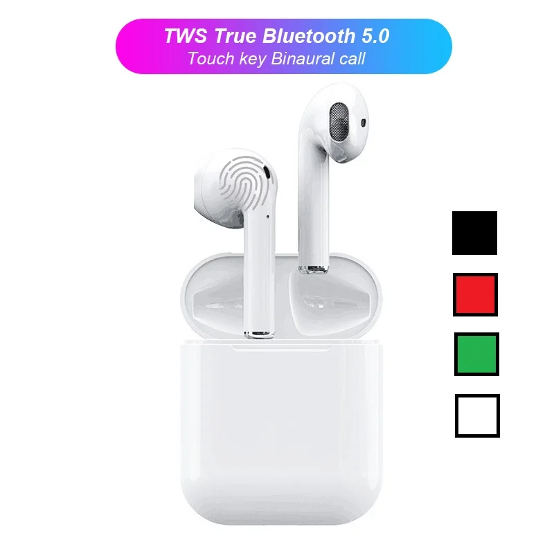 

URMINE Mini i12 TWS Air pod Bluetooth 5.0 Earphone Sports True Wireless Earbuds Touch Ear pod Magnetic Charging Box PK i10 i11