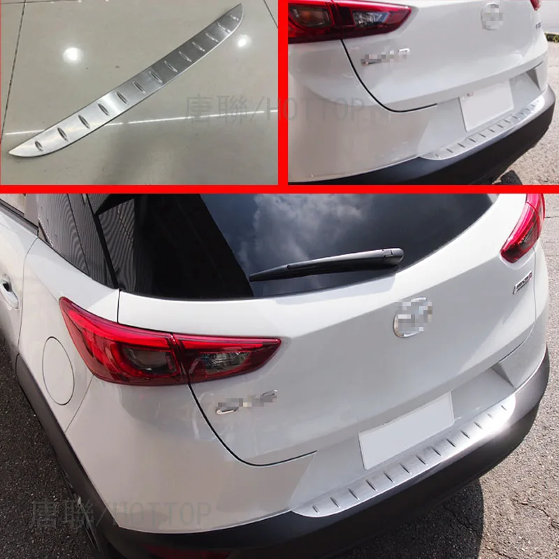 Внешний задний бампер HOTTOP из нержавеющей стали для Mazda CX 3 2016 2017 подоконники