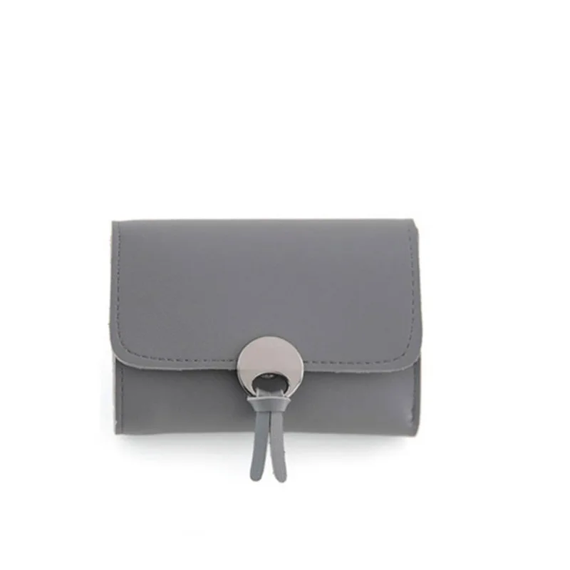 Ladies Women Large Capacity Wallet Sweet Solid Hasp Purses PU Solid Handbag Wallet Women portefeuille femme 6 colors 2019 New