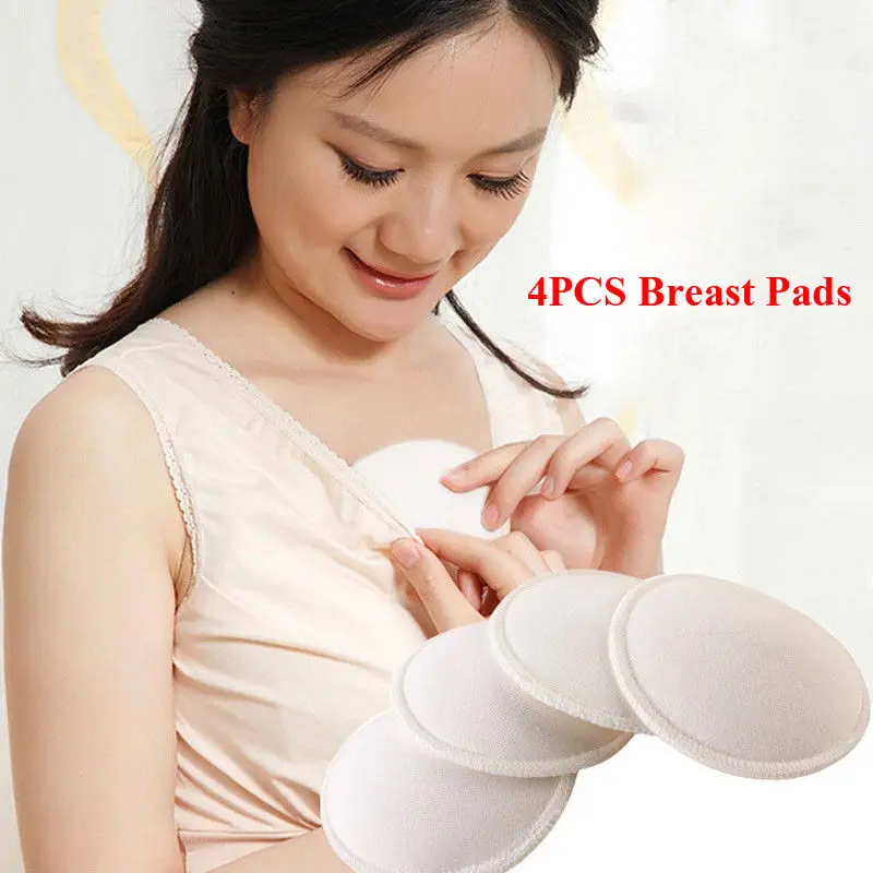 4 шт. аксессуары для одежды для беременных многоразовые грудные прокладки для кормящих моющиеся мягкие впитывающие для кормления грудью