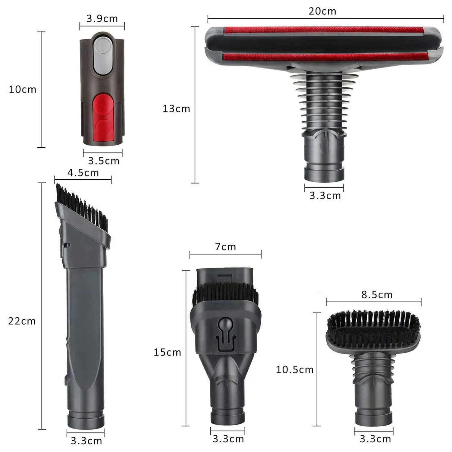 

5 in 1 Accessories Replacement Brushes for Dyson Hand Vacuum Cleaner DC08 DC24 DC25 DC33 DC35 DC39 DC44 DC45 DC48 Spare Parts