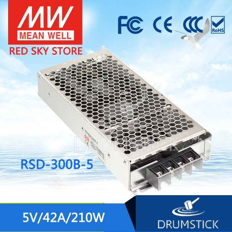 

MEAN WELL RSD-300B-5 5V 42A meanwell RSD-300 5V 210W Railway Single Output DC-DC Converter