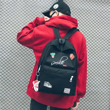 

Canvas Backpack Travel Teenage Girl Backpacks For School Cute mochila Vintage Womens shopping Bag Fashion Laptop Backpack
