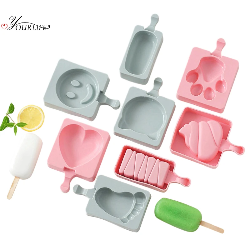 

OYOURLIFE 1pc Cartoon Silicone Ice Cream Mould Creative Jelly Pudding Chocolate Ice Mold Household Kitchen DIY Ice Cream Tools