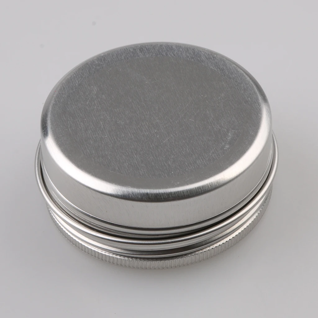 Lots 24 Aluminum Round Screw Lid Cosmetic Lip Balm Tins Container Case 10g