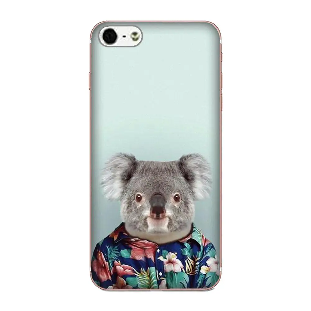 Мягкий ТПУ Стильный чехол Koala для Galaxy A3 A5 A7 On5 On7 2015 2016 2017 Grand Alpha G850 Core2 Prime S2
