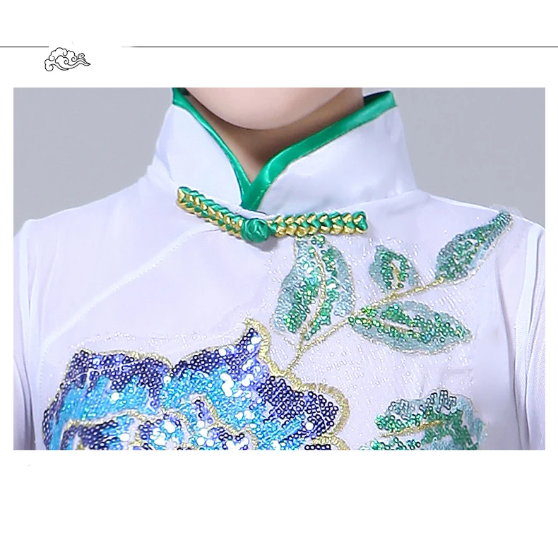 Hanfu Детские Классические танцевальные костюмы для девочек элегантный китайский