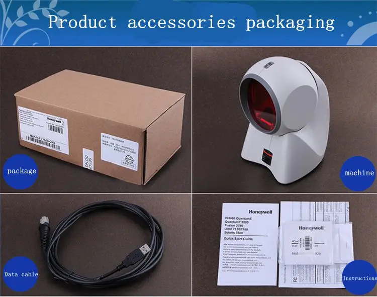 Leitor de Código de Barras Scanner de Supermercado do Scanner a Laser para Honeywell Scanner de Código de Barras Original Novo Órbita Bi-dimensional Ms7120plus 8 Original novo Órbita MS7120plus leitor de código de barras
