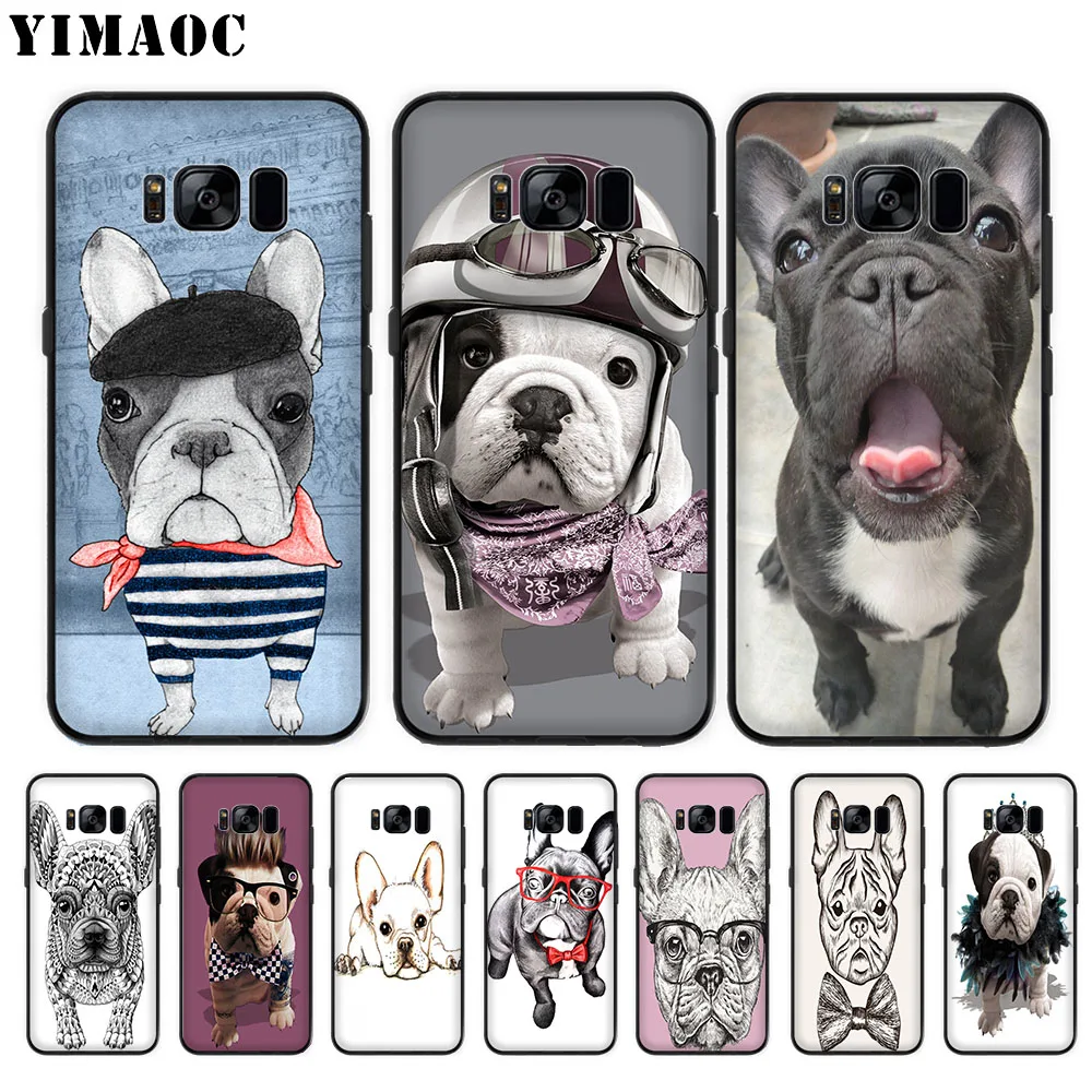 

YIMAOC french bulldog puppies dog cute Soft Case for Samsung Galaxy S10 Plus S10e S6 S7 Edge S8 S9 Plus J6 M10 M20 M30