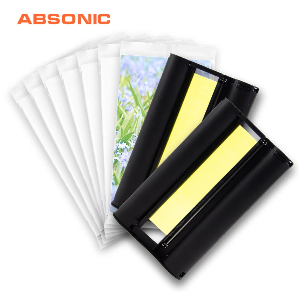 

(216 Sheets Paper+2 Ink Ribbon) 6" Color Cartridge Ink Paper for Canon Selphy KP-36IN CP1200 CP1300 CP910 CP900 Photo Printer