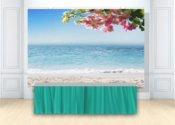

HUAYI Summer Tropical Beach Party photography backdrop Wedding hawaiia Sunshine Luau Themed Decorations Photo background W-1879
